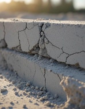 désagrégation de matériaux de construction dans le bâtiment