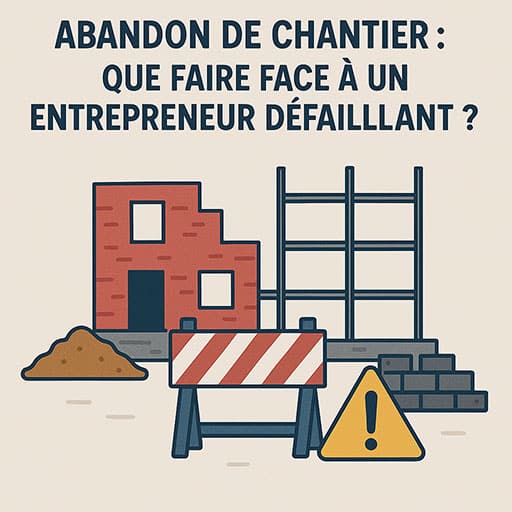 abandon de chantier, expertise bâtiment, problème de chantier