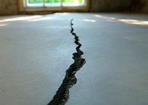 fissure dalle b&eacute;ton, expertise de fissure maison