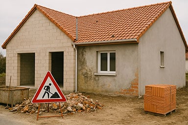 Problème de chantier, Abandon de chantier, rupture des relations avec un artisan.